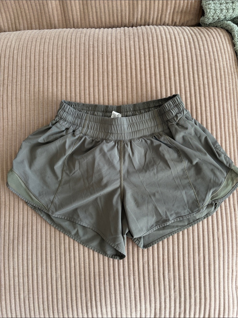 lululemon athletica hotty hot Green Running Shorts